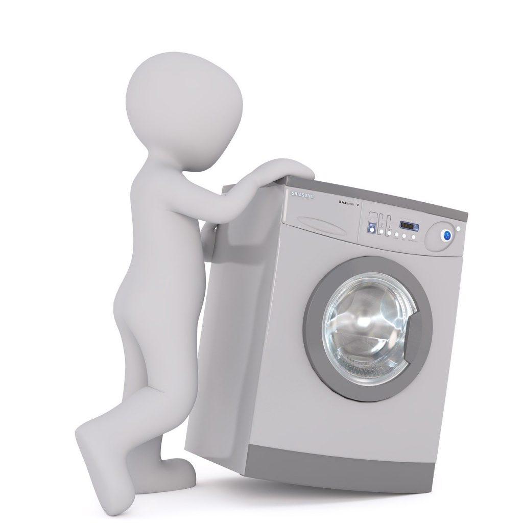 washing machine, white male, 3d model